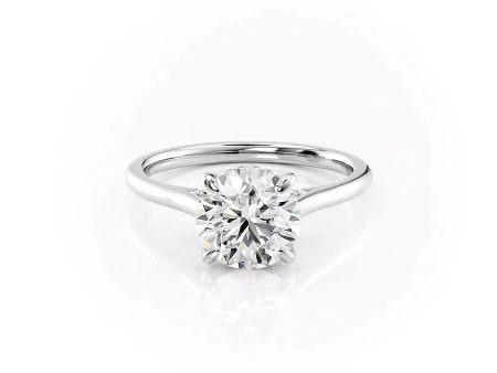 The Natalie Set With A 2 Carat Round Lab Diamond Discount