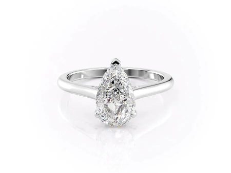 The Natalie Set With A 1.5 Carat Pear Lab Diamond Discount