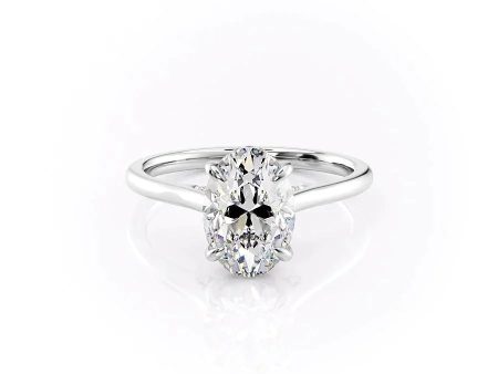 The Natalie Set With A 2.5 Carat Oval Lab Diamond Online