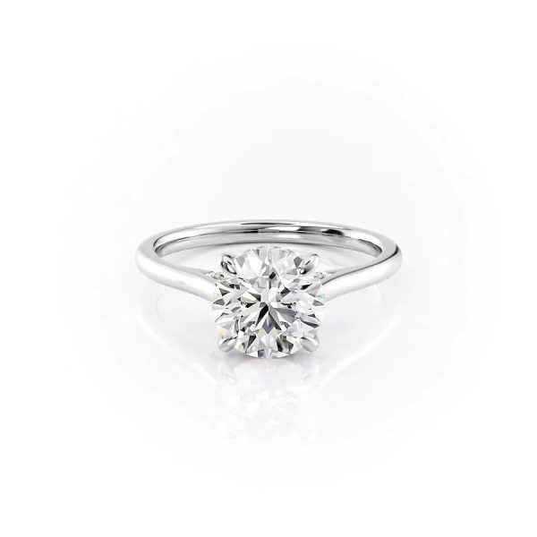 The Natalie Set With A 1 Carat Round Lab Diamond Cheap