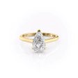 The Natalie Set With A 2.5 Carat Pear Lab Diamond Online