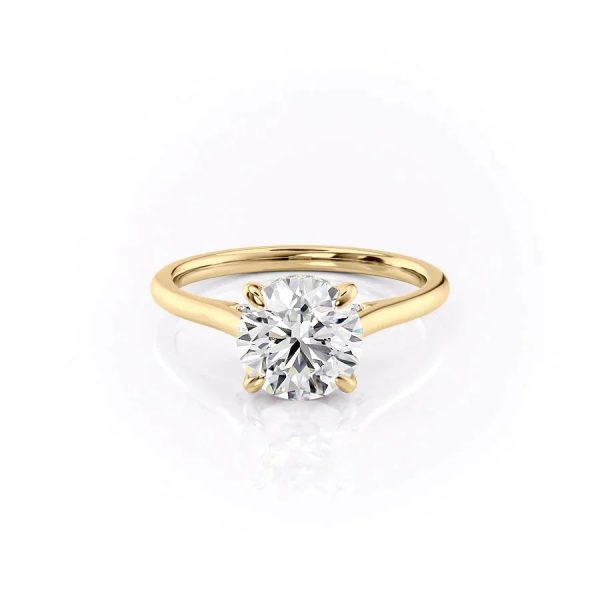 The Natalie Set With A 1 Carat Round Lab Diamond Fashion