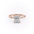 The Nicole Set With A 4.5 Carat Princess Moissanite Online Sale